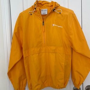 champion yellow windbreaker